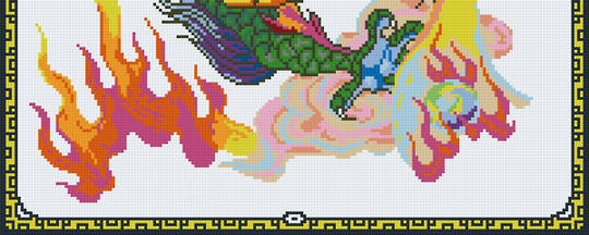Dragon Lord Part 5 Eight [8] Baseplate PixelHobby Mini-mosaic Art Kit